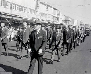 WWl veterans march during the 1967 Anzac Day parade in Orange. Photo courtesy CWD Negative Collection, Orange & District Historical Society