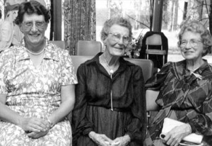 Former Matrons of Orange base Hospital L to R:Matron Fields, Matron Kerr and Matron Goldstone.